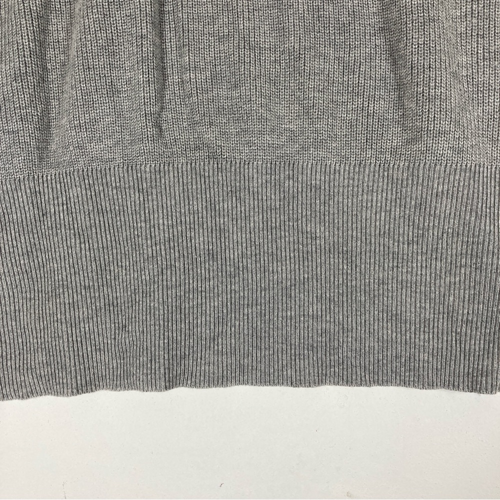 White House Black Market Women’s V Neck knit sweater gray XL wool Blend - Picture 14 of 15